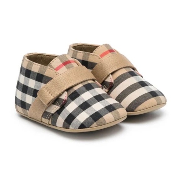 Burberry Infant Vintage Check Round Toe Sneakers size US1.5 / EU17 / 6-9… - Picture 6 of 14
